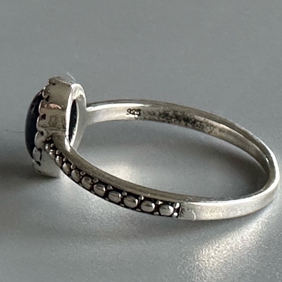 Sterling Silver Sodalite Semi Precious Gemstone Ring - Picture 6 of 8